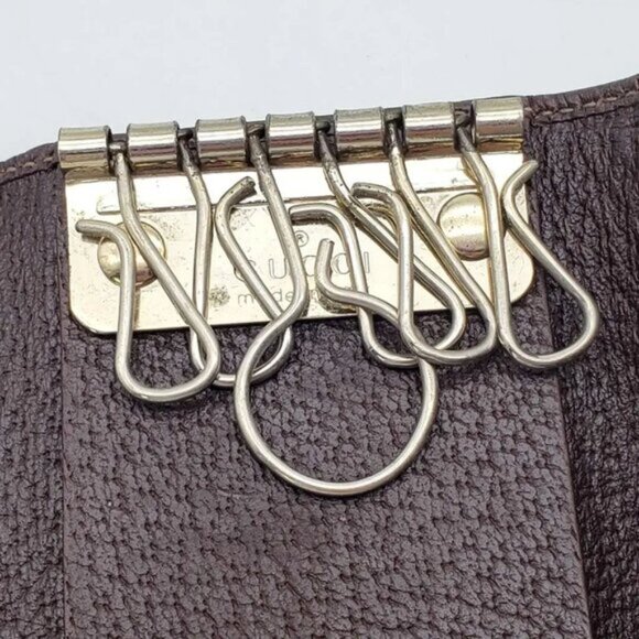 Gucci Canvas Leather Key Case 107-081825 - Picture 10 of 12